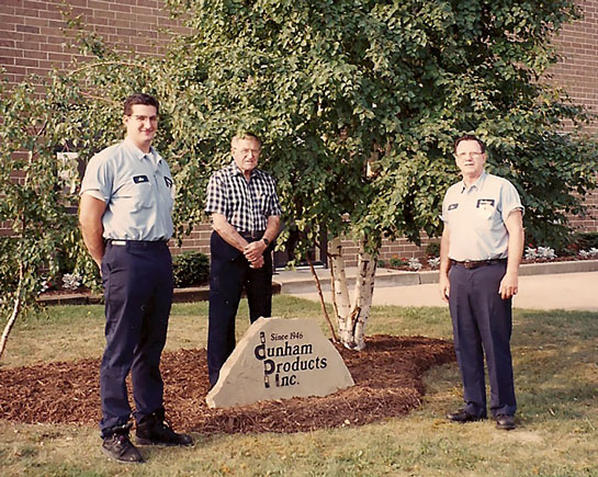 Joseph Klukan II, Joseph Klukan Sr., Ronald Klukan, 1988 - All three generations